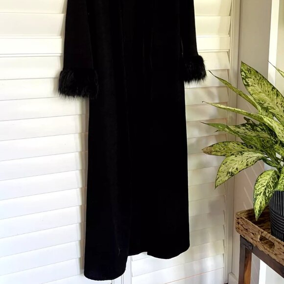 Widow (Dolls Kill) Forever Nocturnal Knit Duster Faux Fur Women's Size Large - Picture 6 of 10